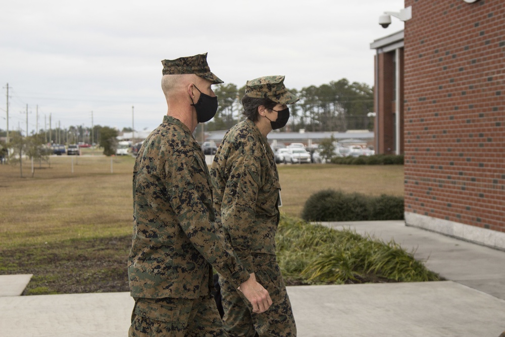 Deputy Commandant for Information Visits MARSOC HQ at Camp Lejeune, North Carolina