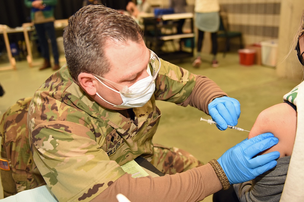 Michigan’s Task Force Spartan, Administers the COVID-19 Vaccine