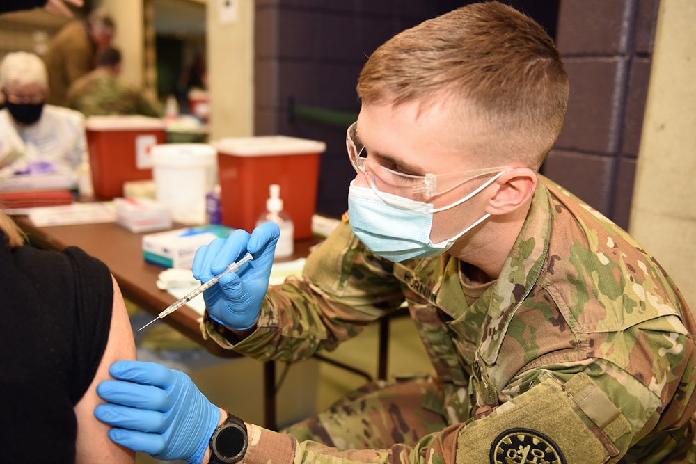 Michigan’s Task Force Spartan, Administers the COVID-19 Vaccine