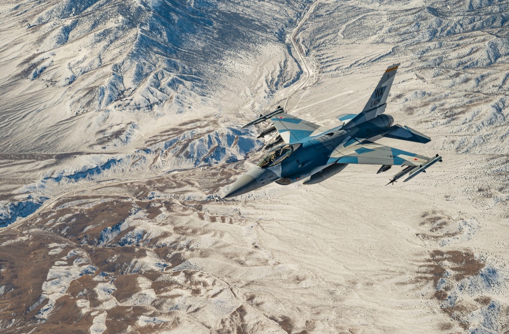 906th Air Refueling Squadron refuels the 'Red Team' during Red Flag 21-1 at Nellis