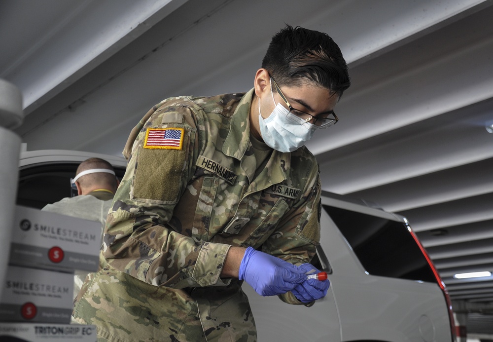 Joint Task Force 17 Soldiers work COVID-19 at Texas Station Casino