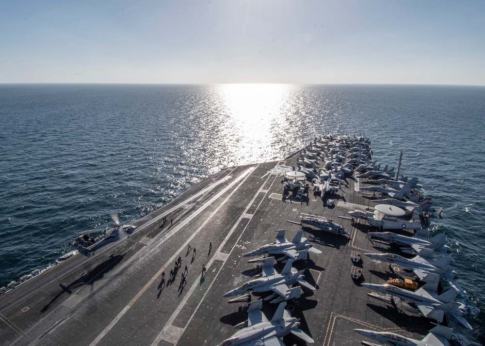 MH-60S Sea Hawk Helicopter Lands On Flight Deck