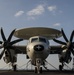 Hawkeye Rests On Flight Deck