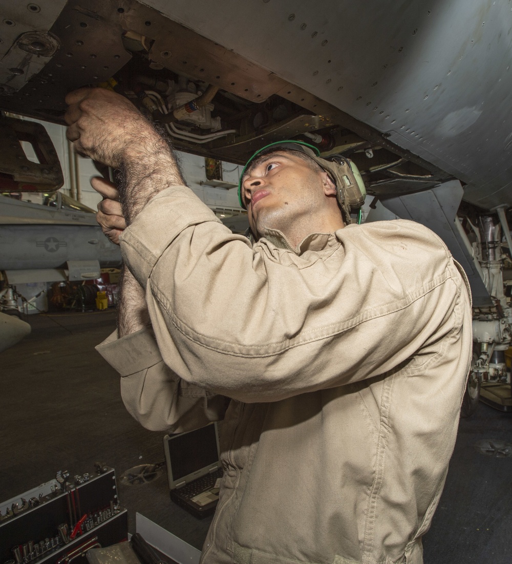 Marine Performs Maintenance