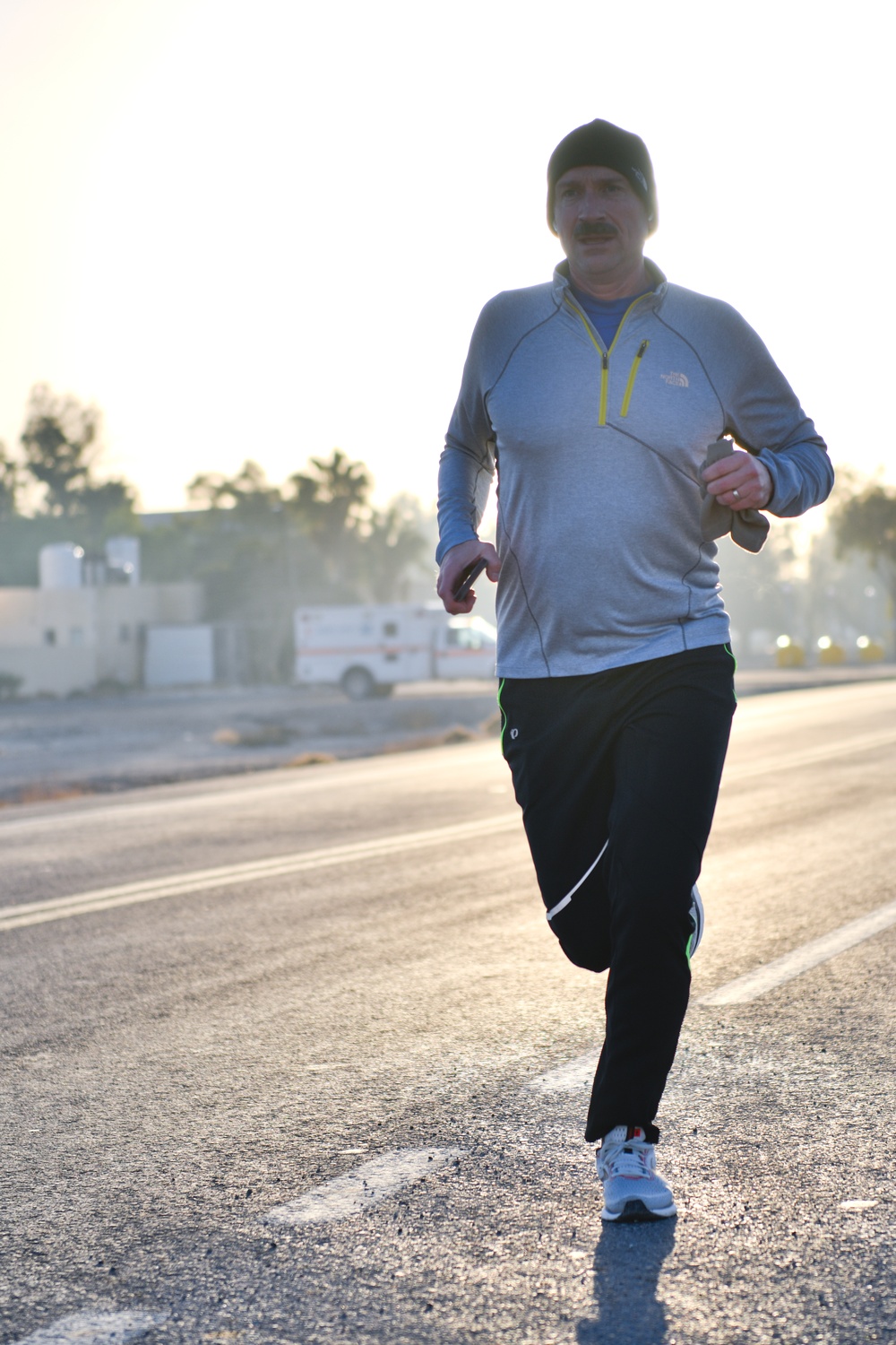 Members of the 332 Air Expeditionary Wing Participate in a Martin Luther King Memorial 5K Fun Run