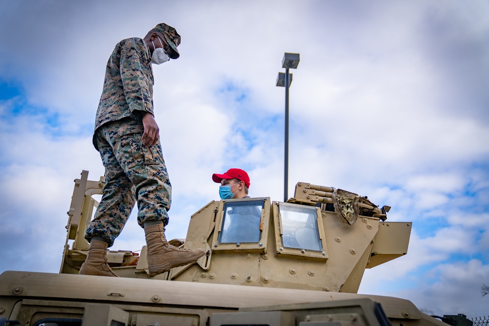 U.S. Marine Corps Poolees tour Joint Base McGuire-Dix-Lakehurst