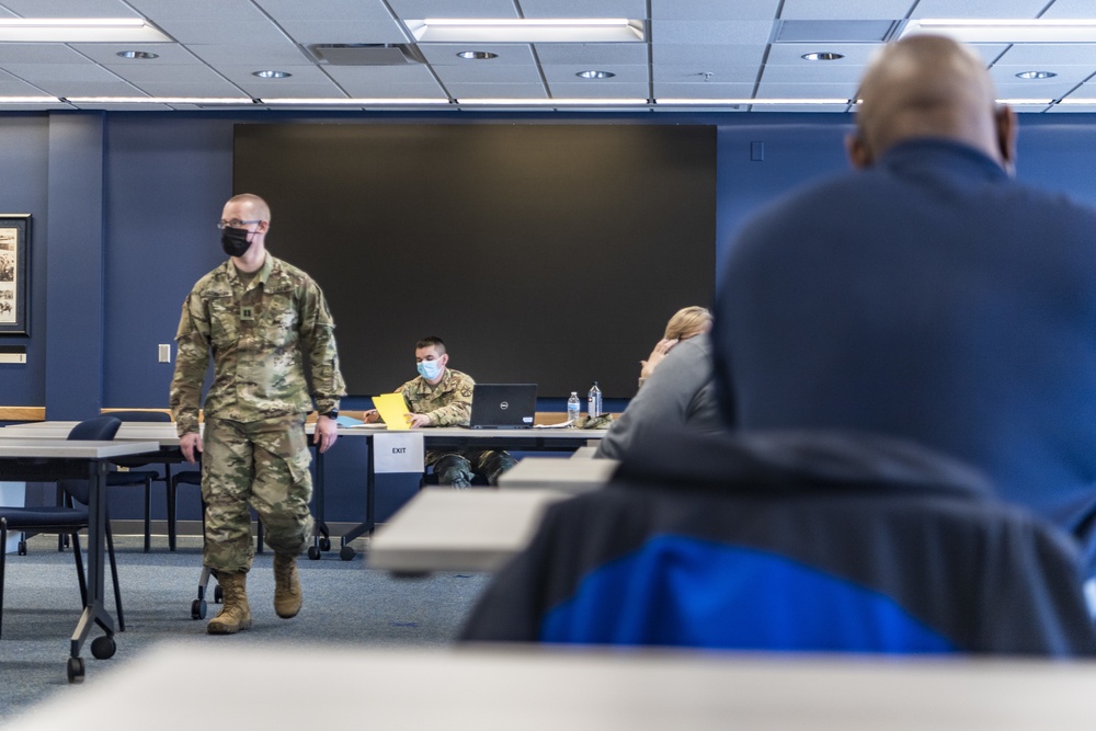 Michigan National Guard, Administers the COVID-19 Vaccine to front line workers.