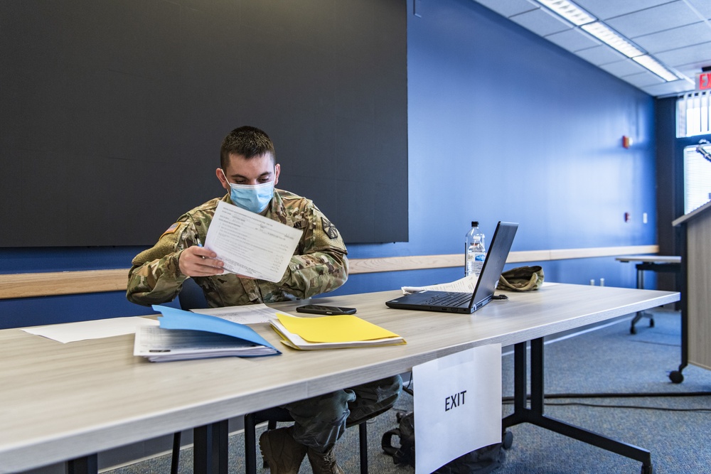 Michigan National Guard, Administers the COVID-19 Vaccine to front line workers.