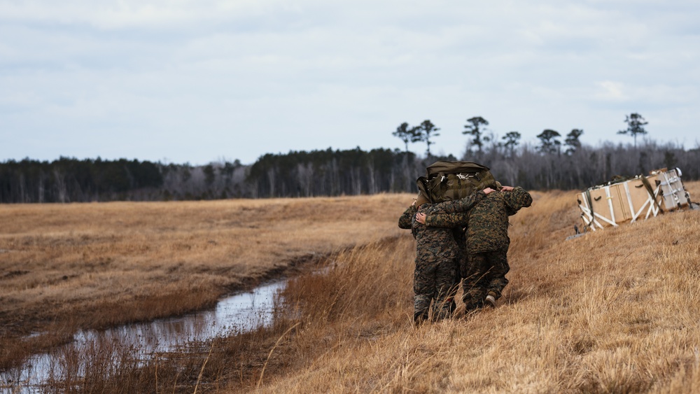 2nd Landing Support Battalion Conducts Air Delivery Training