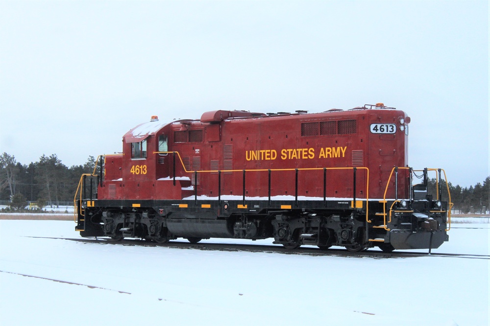 Army locomotive at Fort McCoy