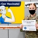Spc. Carli Riley Recieves the Moderna COVID-19 Vaccine