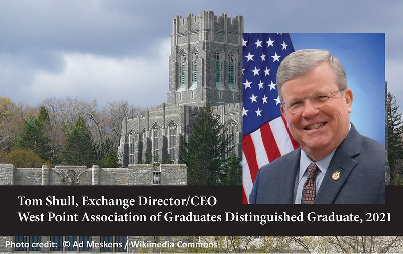 Exchange Director/CEO Tom Shull Earns 2021 Distinguished Graduate Award from West Point Association of Graduates