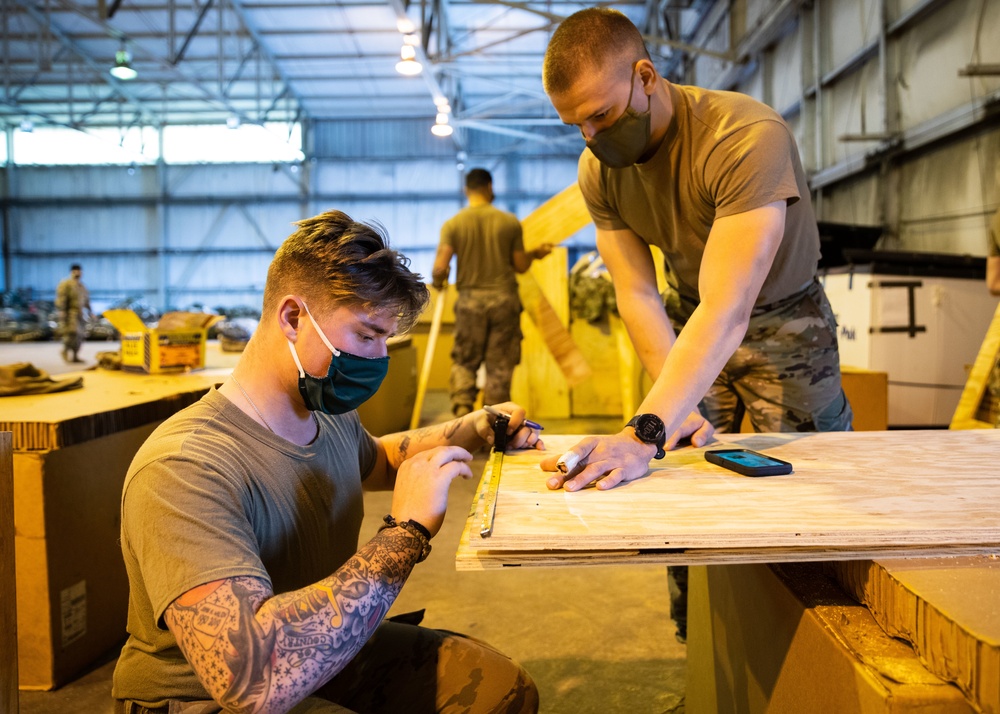 82nd Airborne Division Riggers Prepare Heavy Drops at JBC