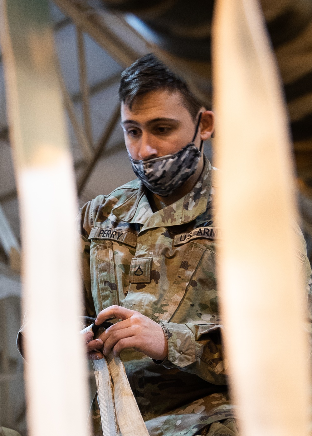 82nd Airborne Division Riggers Prepare Heavy Drops at JBC