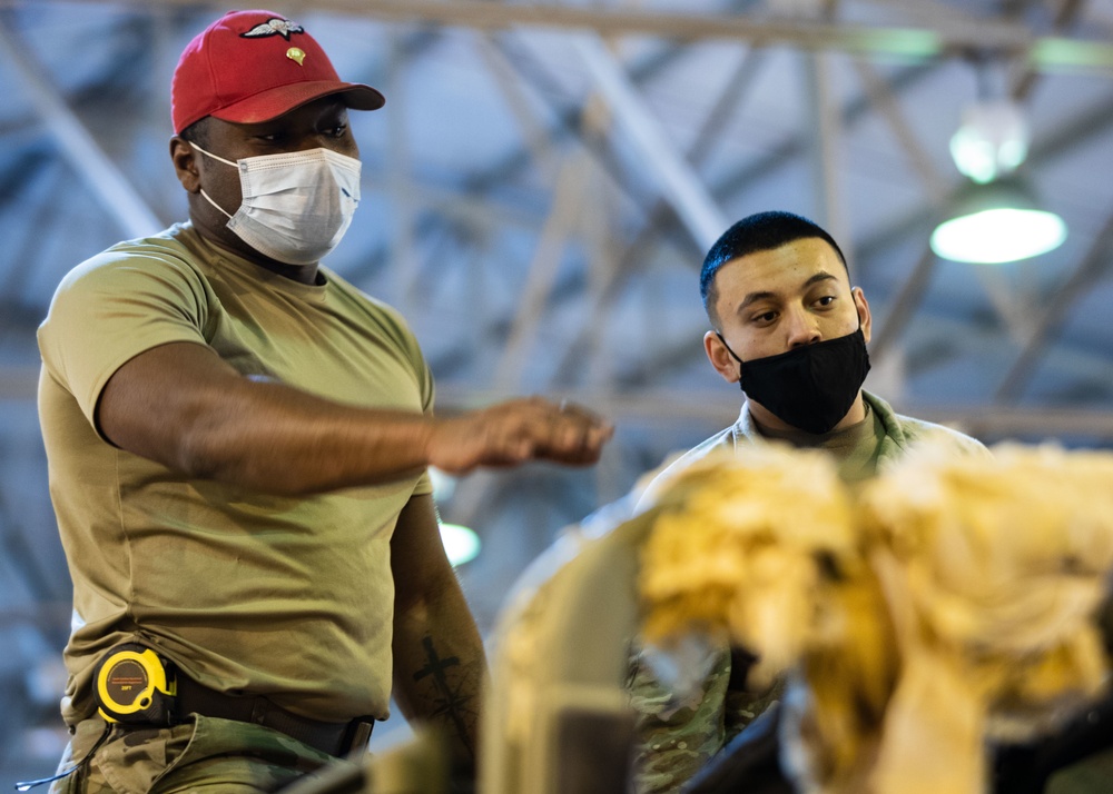 82nd Airborne Division Riggers Prepare Heavy Drops at JBC