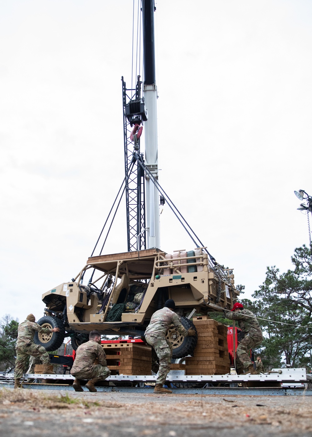 82nd Airborne Division Riggers Prepare Heavy Drops at JBC