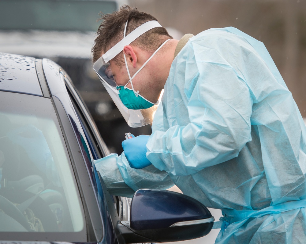 Connecticut Guardsmen receive second COVID-19 test after Inauguration mission