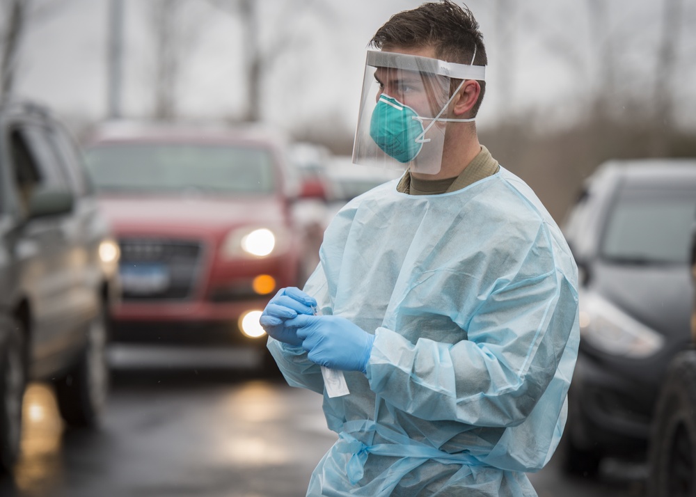 Connecticut Guardsmen receive second COVID-19 test after Inauguration mission