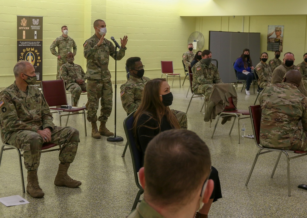 Command Sgt. Maj. Lombardo Visits the 451st ESC