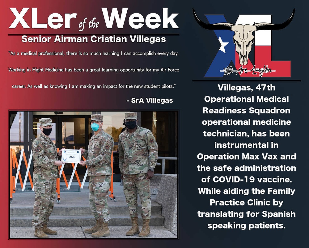 XLer of the week: Senior Airman Adrien Cristian Villegas