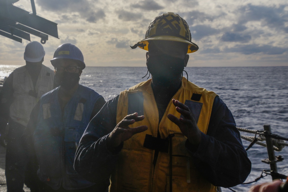 USS Mahan Repenishment-at-Sea