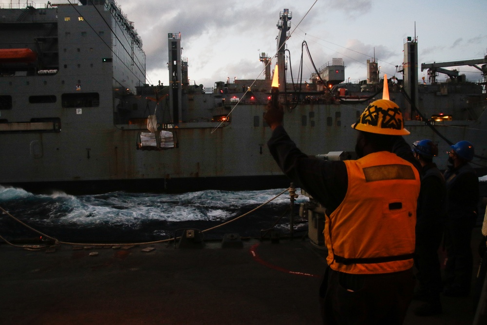 USS Mahan Repenishment-at-Sea