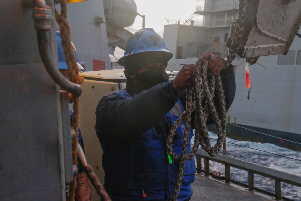 USS Mahan Repenishment-at-Sea