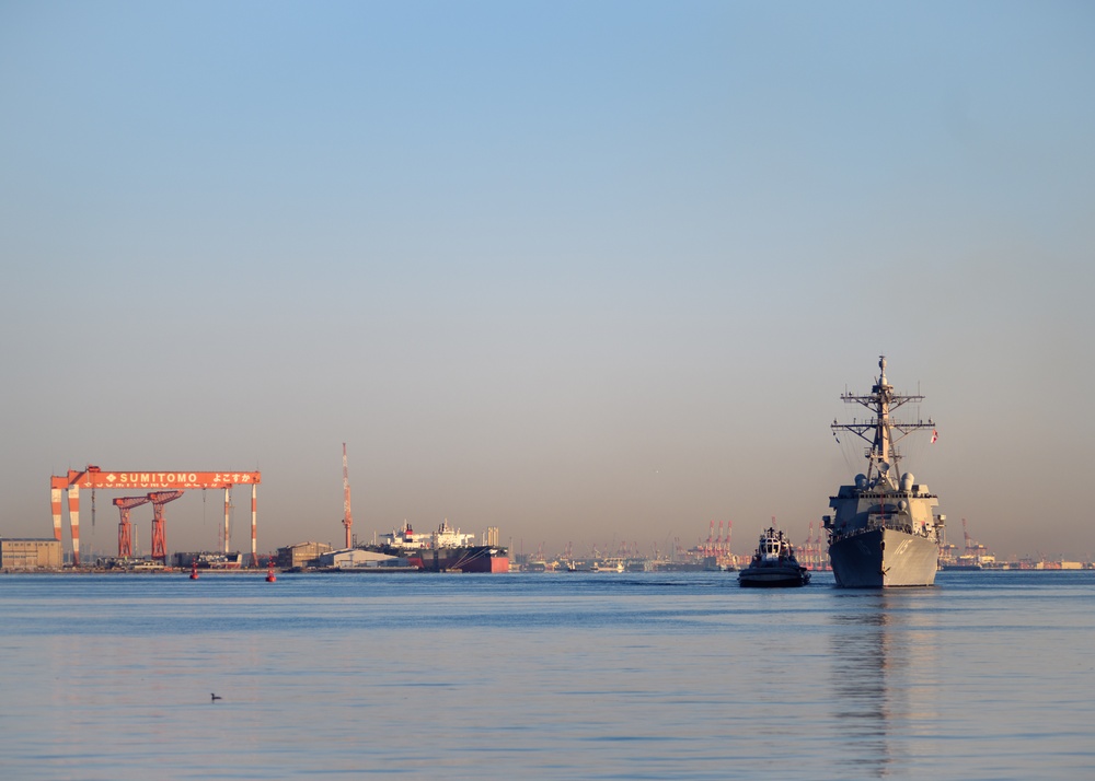 USS Rafael Peralta arrives in Yokosuka, joins U.S 7th Fleet