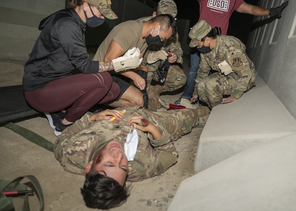 ADAB Honorary Members Patch Up an Airmen event