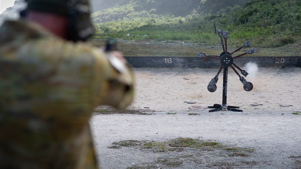 Firing range day at Pacific Defender 21