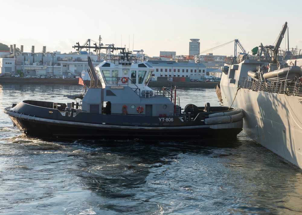 USS Rafael Peralta (DDG 115) changes homeports, arrives at Commander, Fleet Activities Yokosuka