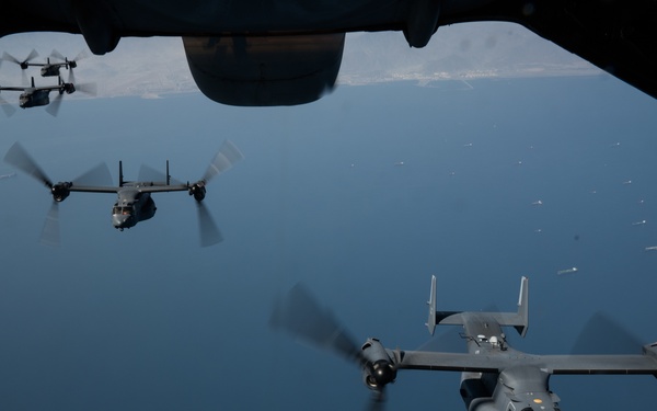 Ospreys soar over the CENTCOM AOR