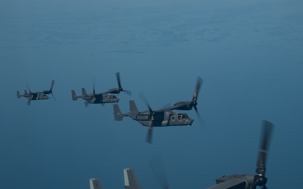 Ospreys soar over the CENTCOM AOR
