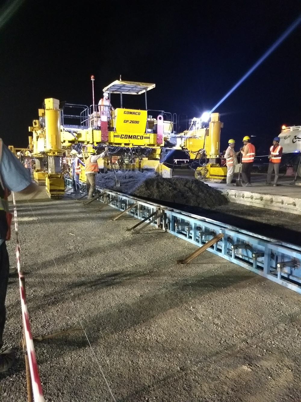 Contractor paves runway at air base in Kuwait