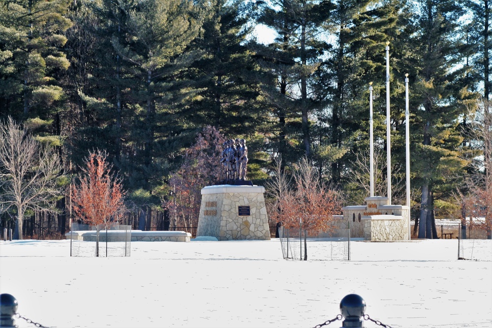 January 2021 views at Fort McCoy's Commemorative Area