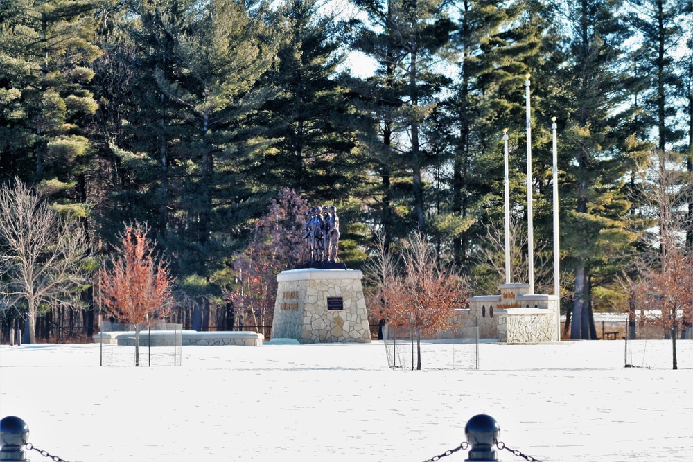 January 2021 views at Fort McCoy's Commemorative Area