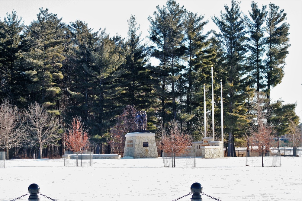 January 2021 views at Fort McCoy's Commemorative Area