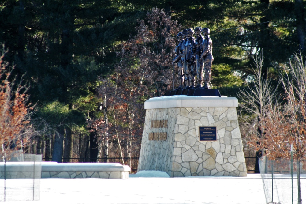 January 2021 views at Fort McCoy's Commemorative Area