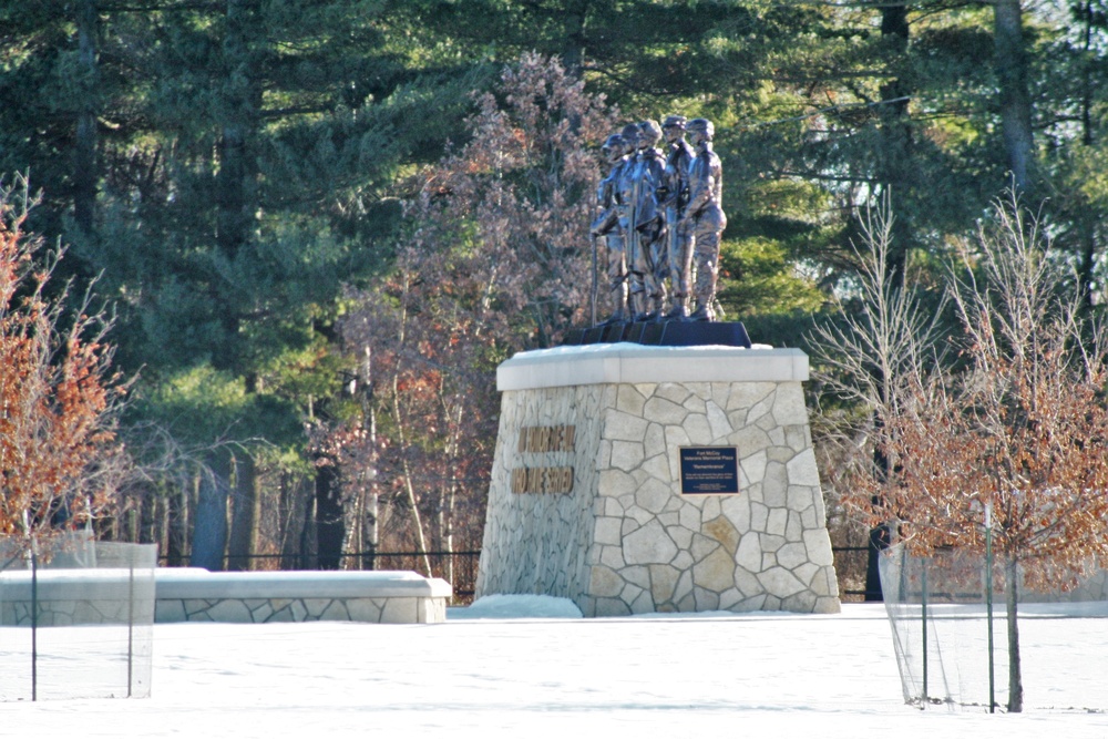 January 2021 views at Fort McCoy's Commemorative Area