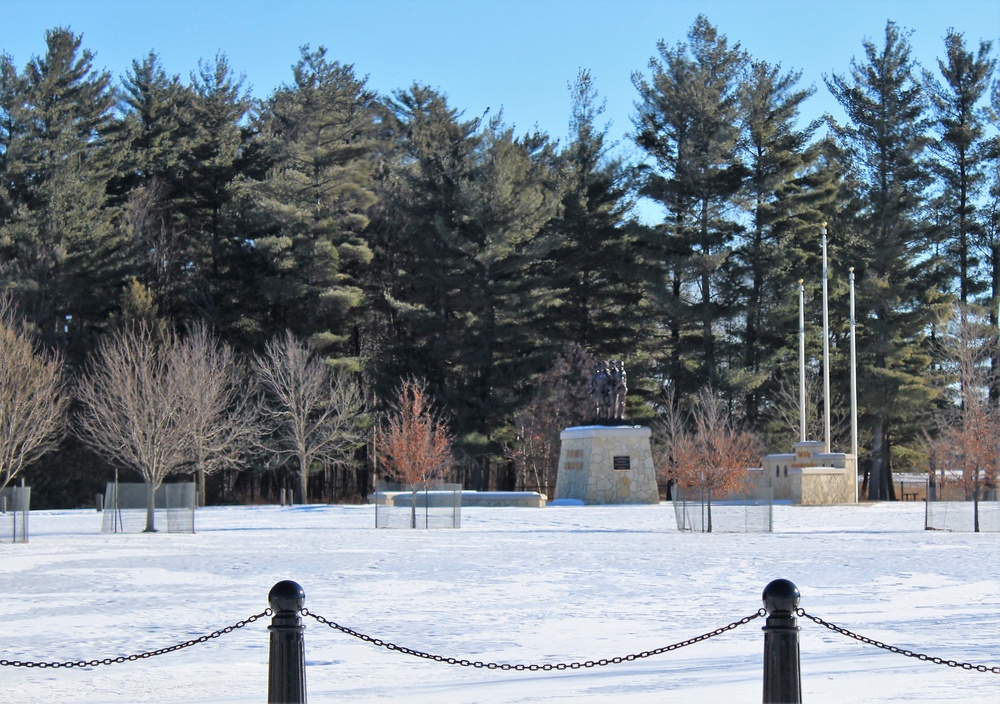 January 2021 views at Fort McCoy's Commemorative Area