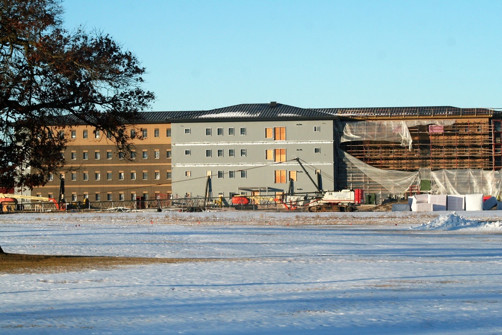 Construction of new, modern barracks building continues at Fort McCoy