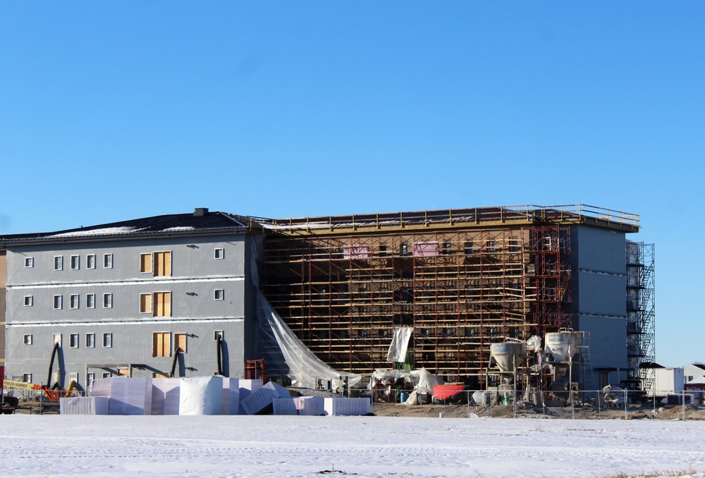 Construction of new, modern barracks building continues at Fort McCoy