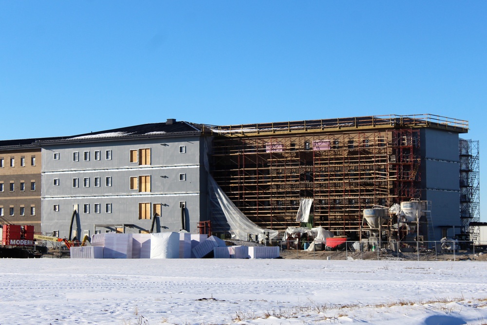 Construction of new, modern barracks building continues at Fort McCoy