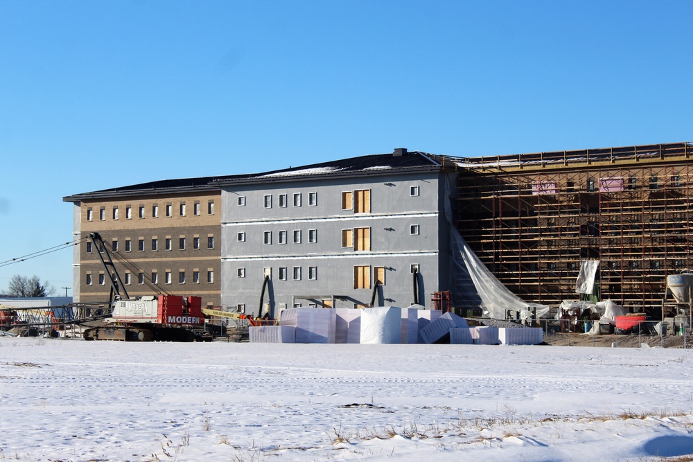 Construction of new, modern barracks building continues at Fort McCoy