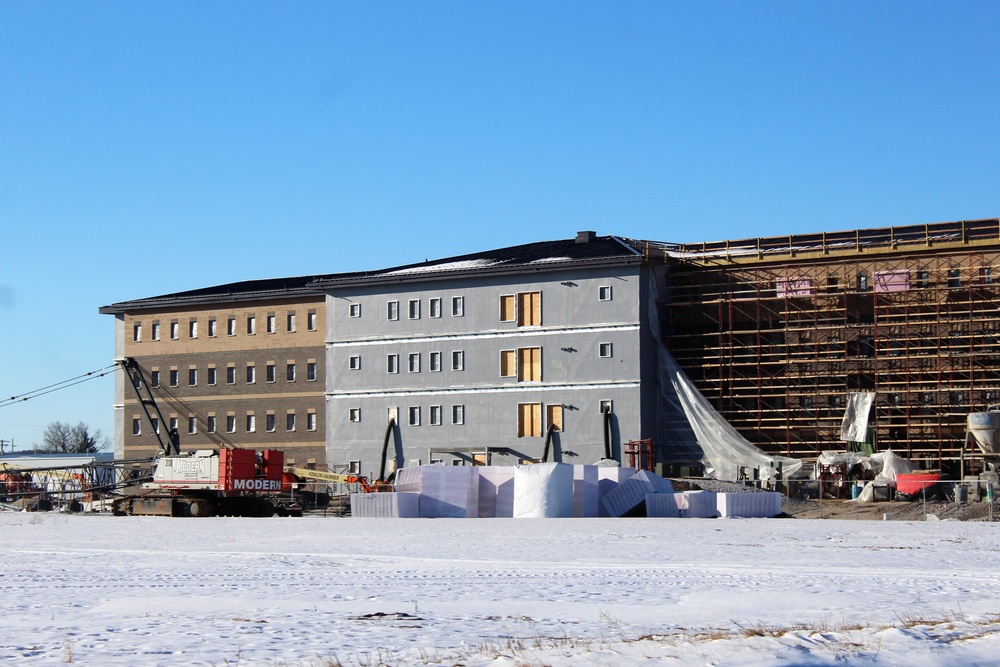 Construction of new, modern barracks building continues at Fort McCoy