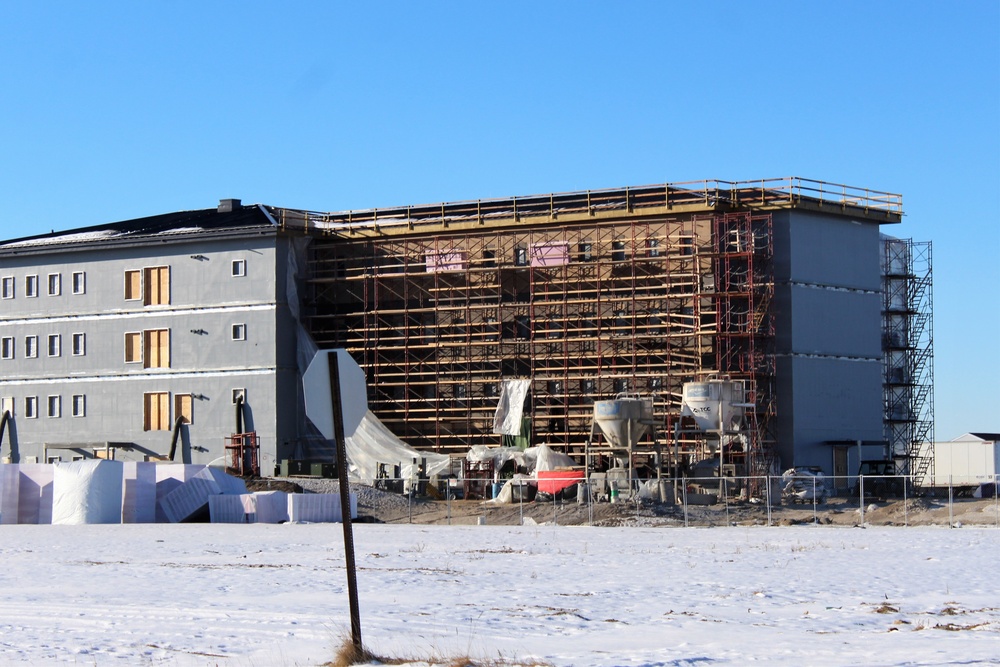 Construction of new, modern barracks building continues at Fort McCoy