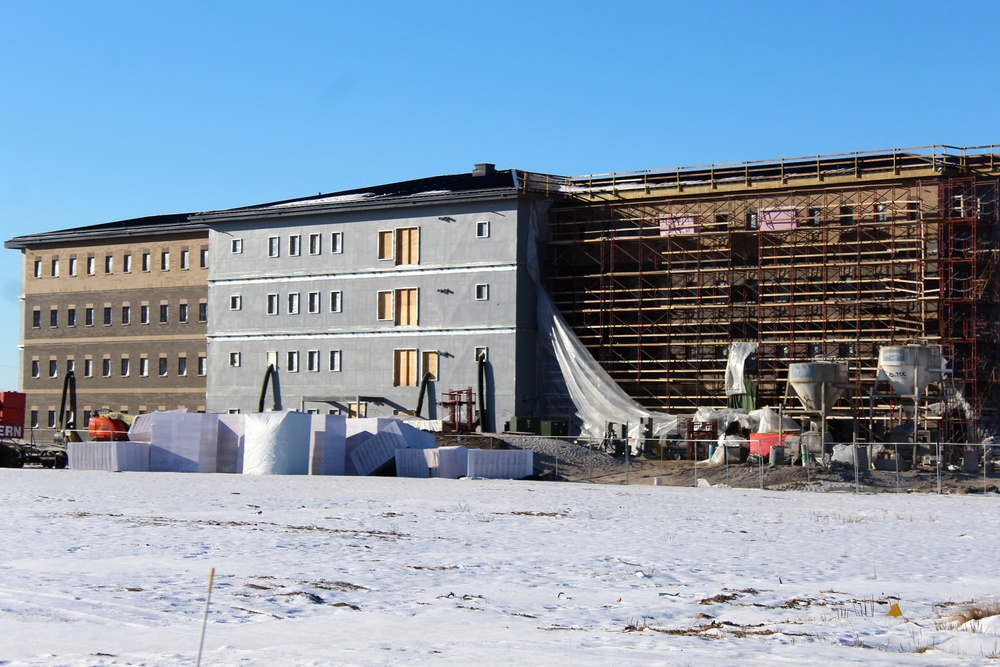 Construction of new, modern barracks building continues at Fort McCoy