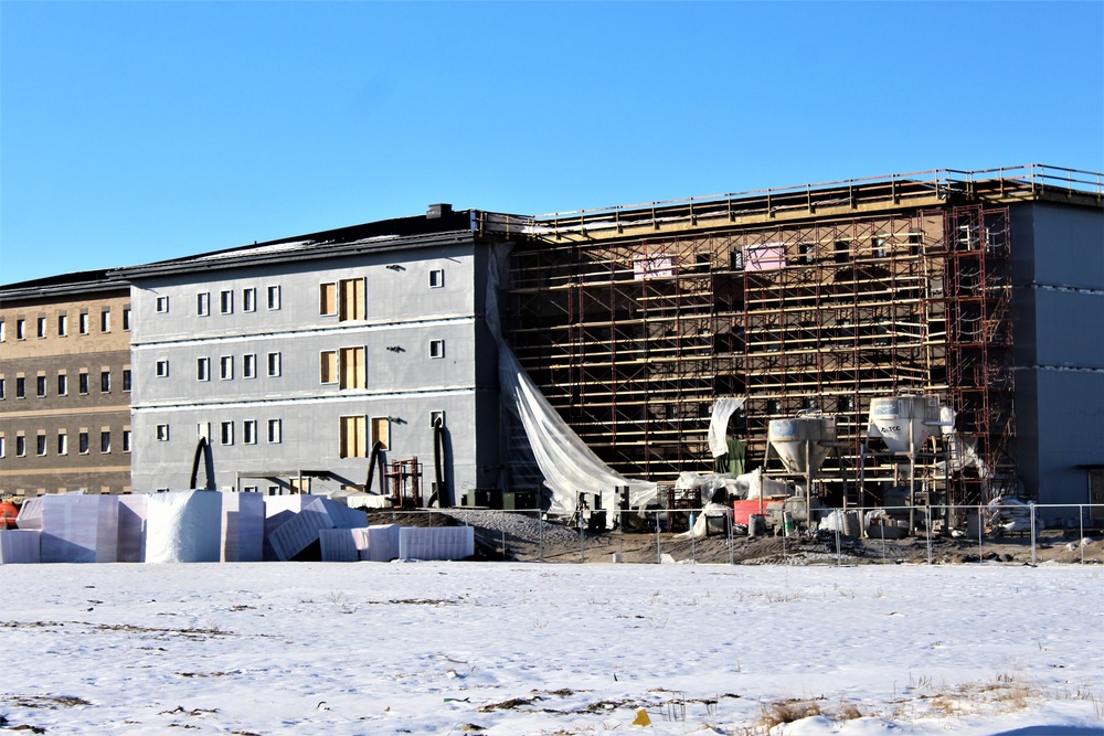 Construction of new, modern barracks building continues at Fort McCoy