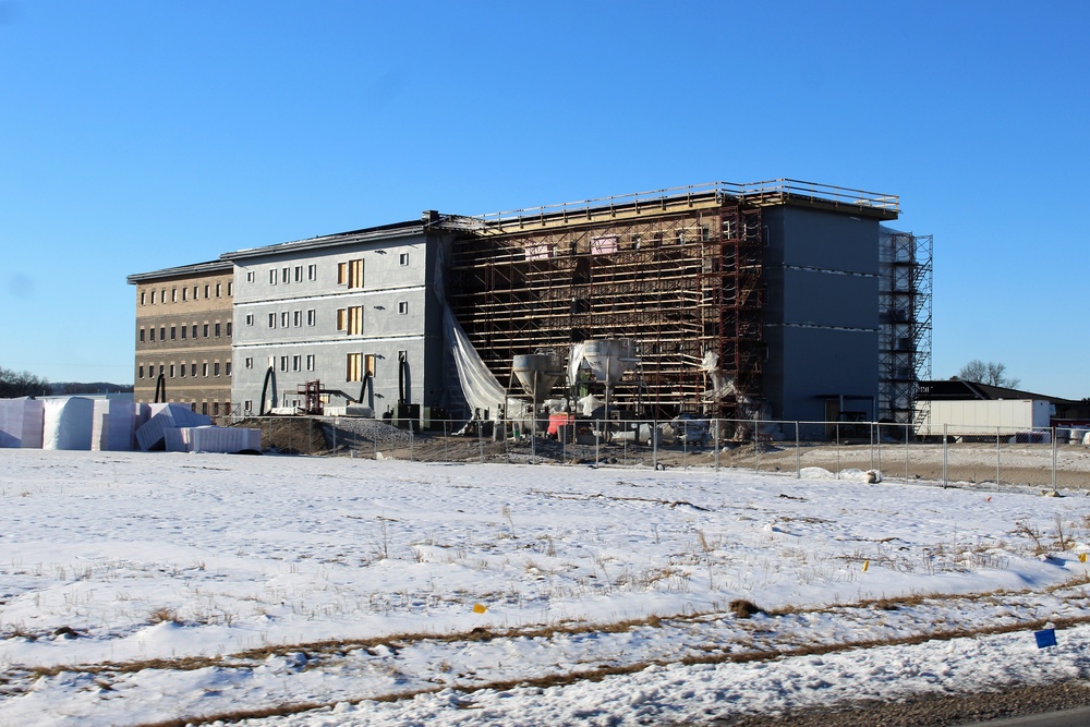 Construction of new, modern barracks building continues at Fort McCoy