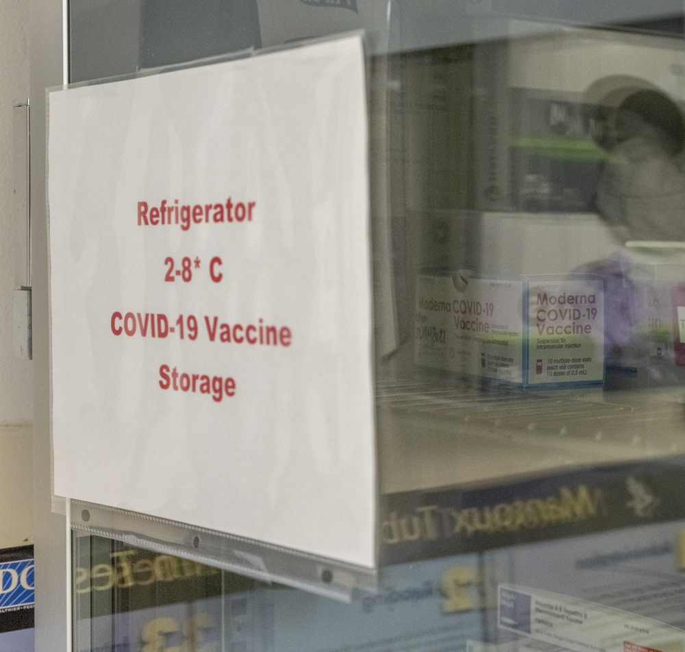 Recruiting Headquarters Receives COVID Vaccine